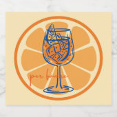 Aperol Per Favore Schaumweinetikett (Einzelnes Label)