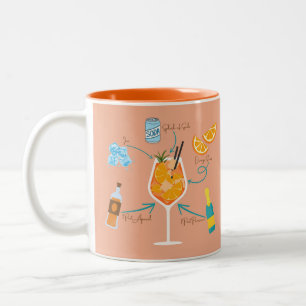 Aperol Rezept Zweifarbige Tasse