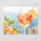 Aperol Spritz Amalfi Brautparty Rezept Karte (Rückseite)
