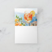 Aperol Spritz Amalfi Italien Brautparty Dankeskarte (Innenseite)