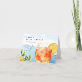 Aperol Spritz Amalfi Italien Brautparty Dankeskarte