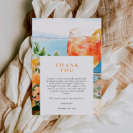 Aperol Spritz Amalfi Italien Brautparty Dankeskarte