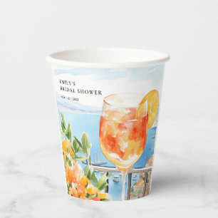 Aperol Spritz Amalfi Junggesellinnenabschied Pappbecher