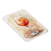 Aperol Spritz Aquarellmalerei Magnet (Rechte Seite)