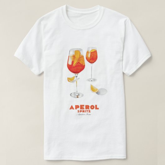 Aperol Spritz Art Print T-Shirt (Design vorne)