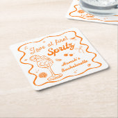Aperol spritz Bachelorette Rechteckiger Pappuntersetzer (angewinkelt)