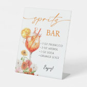 Aperol Spritz Bar Pedestal Sign Sockelschild (Vorderseite)