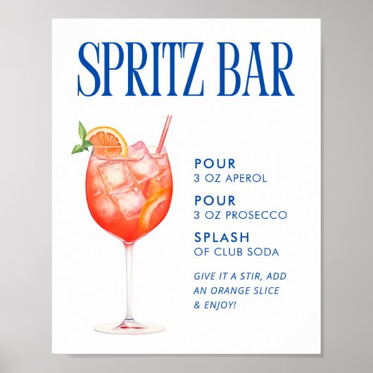 Aperol Spritz Bar Poster (Vorne)