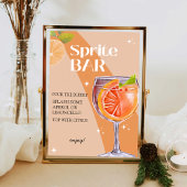 Aperol Spritz Bar Sign, Spritz Cocktail Print Poster