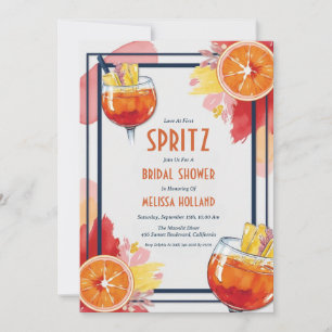 aperol Spritz Brautdusche Einladungen