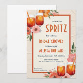 aperol Spritz Brautdusche Einladungen (Vorne/Hinten)