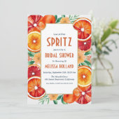 aperol Spritz Brautdusche Einladungen (Stehend Vorderseite)