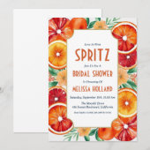 aperol Spritz Brautdusche Einladungen (Vorne/Hinten)