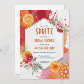 aperol Spritz Brautdusche Einladungen (Vorne/Hinten)