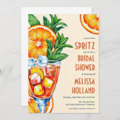 aperol Spritz Brautdusche Einladungen (Vorne/Hinten)