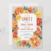 aperol Spritz Brautdusche Einladungen (Vorderseite)