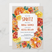 aperol Spritz Brautdusche Einladungen (Vorne/Hinten)