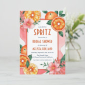 aperol Spritz Brautdusche Einladungen (Stehend Vorderseite)