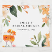 Aperol Spritz Brautparty Alkoholflaschenetikett (Einzelnes Label)