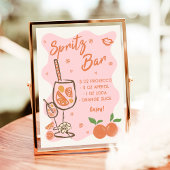 Aperol Spritz Brautparty Bar Sign Poster