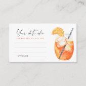 Aperol Spritz Brautparty Begleitkarte (Vorderseite)