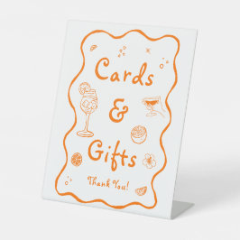 Aperol Spritz Brautparty Cards & Gifts Sockelschild