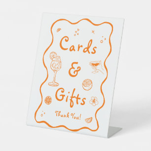 Aperol Spritz Brautparty Cards & Gifts Sockelschild
