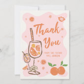 Aperol Spritz Brautparty Danke, Card Dankeskarte (Vorderseite)