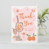 Aperol Spritz Brautparty Danke, Card Dankeskarte (Stehend Vorderseite)
