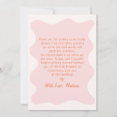 Aperol Spritz Brautparty Danke, Card Dankeskarte (Rückseite)