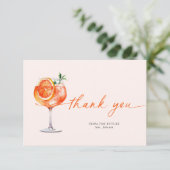 Aperol Spritz Brautparty Danke, Card Einladung (Stehend Vorderseite)