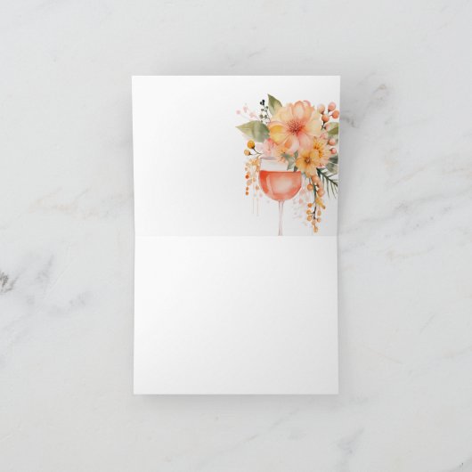 Aperol Spritz Brautparty Dankeskarte (Innenseite)