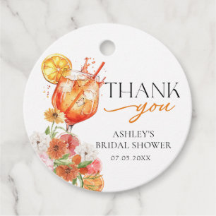 Aperol Spritz Brautparty Fevor Tags Geschenkanhänger