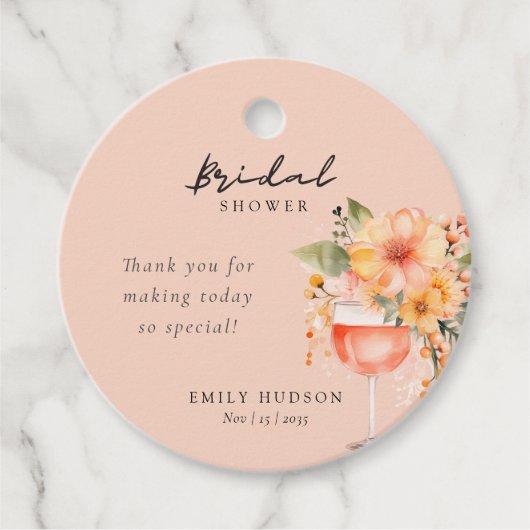 Aperol Spritz Brautparty Geschenkanhänger (Vorderseite)