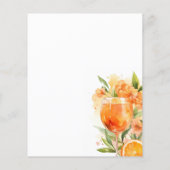 Aperol Spritz Brautparty Menu (Rückseite)