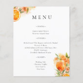 Aperol Spritz Brautparty Menu (Vorderseite)
