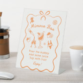 Aperol Spritz Brautparty Mimosa Bar Sockelschild (In SItu)