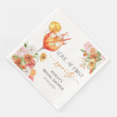 Aperol Spritz Brautparty Napkin Serviette (Ecke)