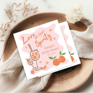 Aperol Spritz Brautparty Napkin Serviette