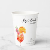 Aperol Spritz Brautparty Pappbecher (Rückseite)