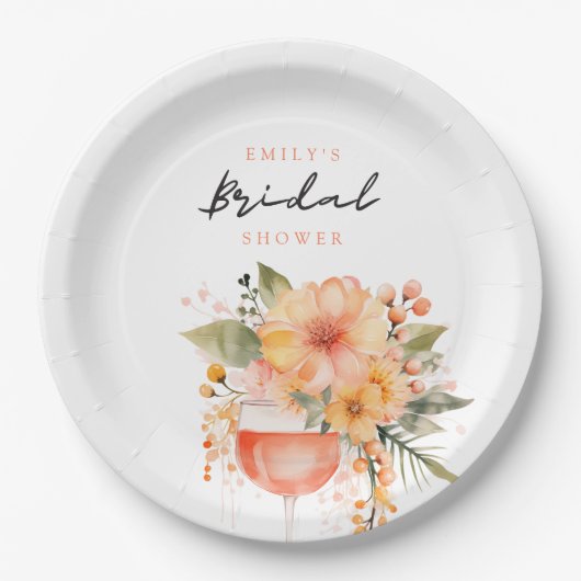 Aperol Spritz Brautparty Pappteller (Vorderseite)