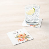 Aperol Spritz Brautparty Rechteckiger Pappuntersetzer (Vor Ort)