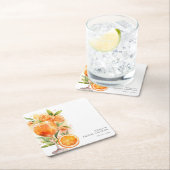 Aperol Spritz Brautparty Rechteckiger Pappuntersetzer (Vor Ort)