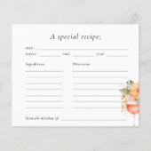 Aperol Spritz Brautparty Rezept Card (Vorderseite)