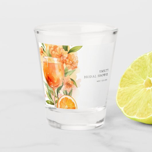 Aperol Spritz Brautparty Schnapsglas (Vorderseite)