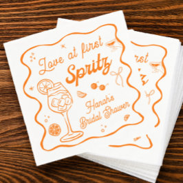 Aperol Spritz Brautparty Serviette