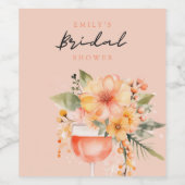 Aperol Spritz Brautparty Weinetikett (Einzelnes Label)