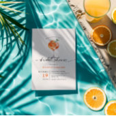 Aperol Spritz Calligraphy Brautparty Einladung