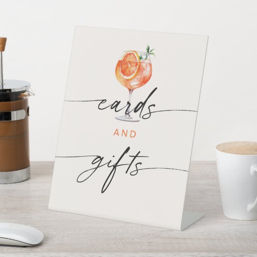Aperol Spritz Cards & Gifts Brautparty Sockelschild (In SItu)