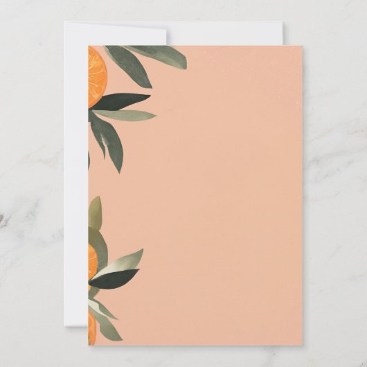 Aperol Spritz Citrus Modern Amore Brautparty Einladung (Rückseite)